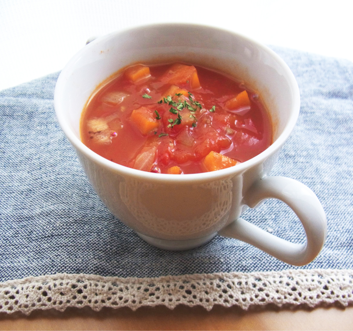フレッシュトマトのミネストローネ
