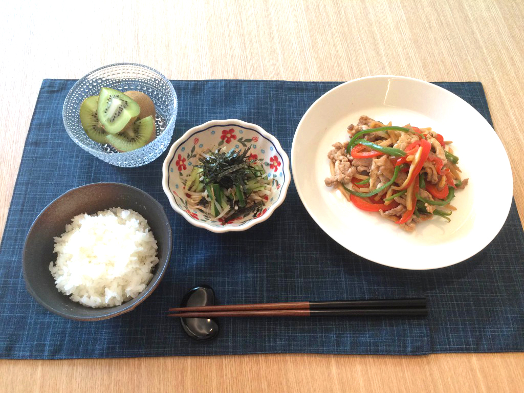 父の日に送るチンジャオロース定食