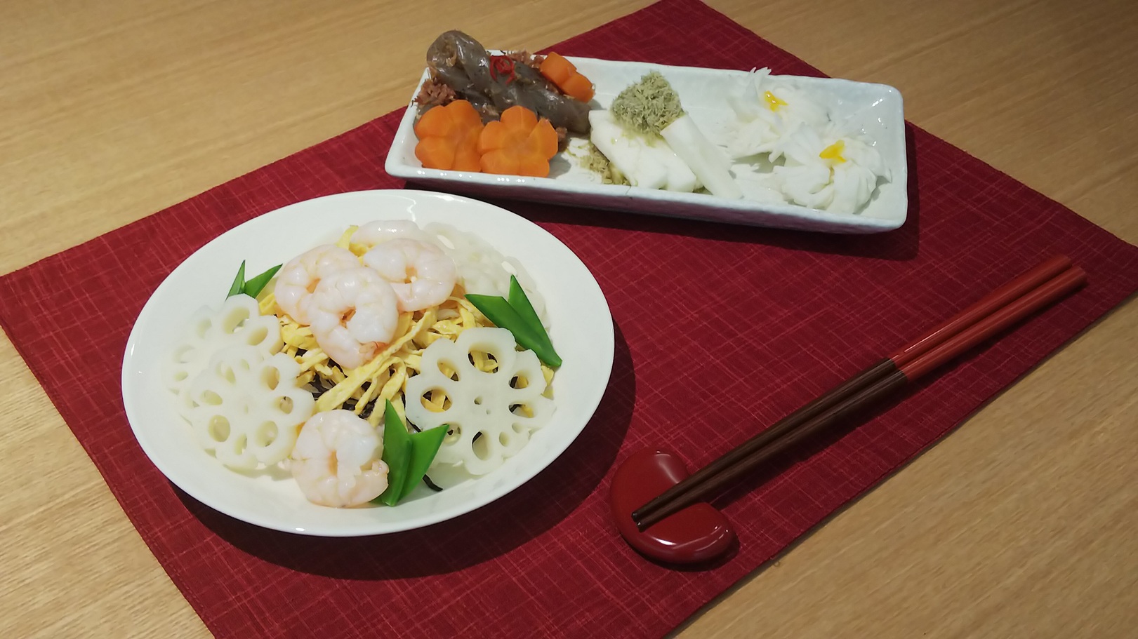 減塩!お正月ちらしずしプレート