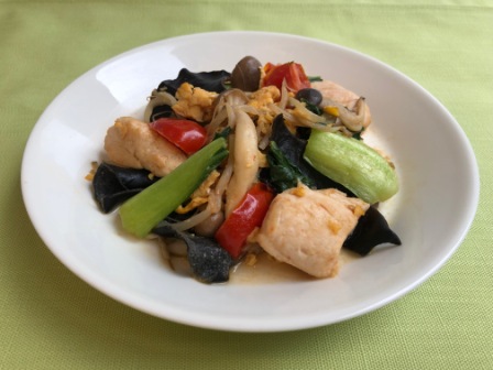 ささ身の野菜炒め